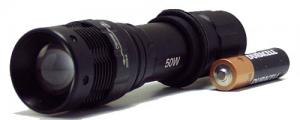 фонарь 1 светод. 50W 10 A мощн.1AА zoom