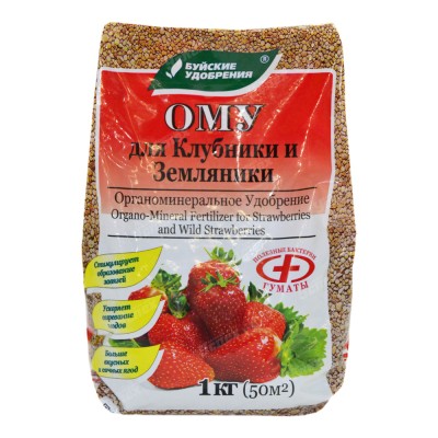 Удобрение БХЗ ОМУ для клубники и земляники 1кг Буй