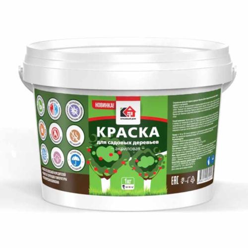 Побелка садовая Краска акрил Красивый дом (ведро 1кг) ООО "Инари