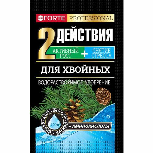 Удобрение Bona Forte водораствор.для хвойных с аминокислотами 100г