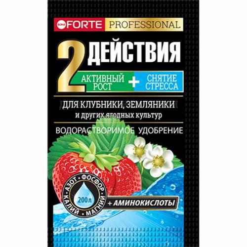 Удобрение Bona Forte водораствор.для клубники и земляники с аминокислотами 100г