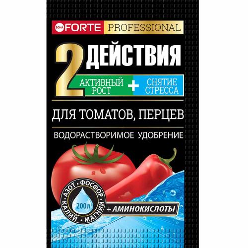 Удобрение Bona Forte водораствор.для томатов и перцев с аминокислотами 100г