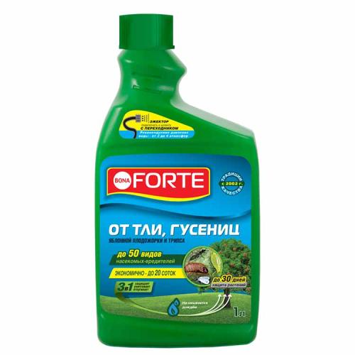 Средство от тли, гусениц и др. 1л Bona Forte доп.флакон концентрат