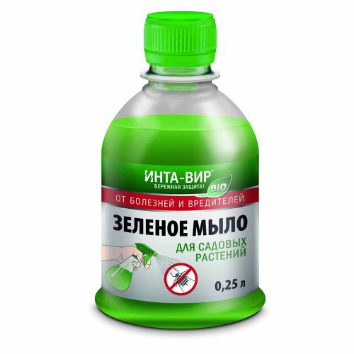 Средство от садовых вредителей мыло жидкое Зеленое 250мл