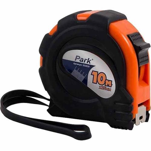 Рулетка Park с фиксатором 10мx25мм ТМ30-10025 прорез. корпус