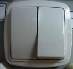 Выключатель двойной закр пр глянец С510-041