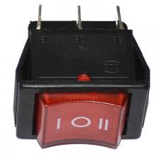 выключ клавишн перекидной XW-604AA3 6конт 250V 15A подсветка