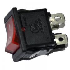 выключ клавишн XW-604BA1 BRA6C (RWB-403 R)ON-OF 14мм 250V/15A красный