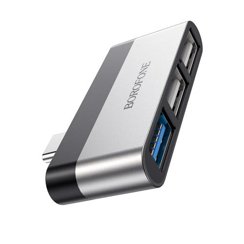 Разветвитель(концентратор) USB Borofone DH1 Type-c,USB 3.0