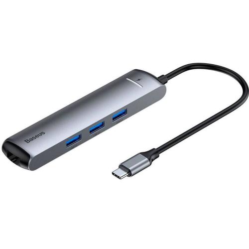 разветвитель USB3.0 Baseus Mechanical eye ,USB 3port, HDMI, Type-c