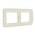 рамка 2-местная горизонтальная UNIVersal Валери слоновая кость Б-ВР002Г