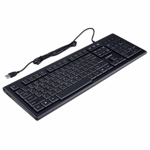Клавиатура Gembird KB-8354U, черная 1,5м, 104кл, 12Fn USB
