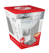 Лампочка LED 3Вт GU10 230v 4500K ЭКОНОМКА