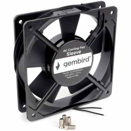 Вентилятор для ПК (кулер) Gembird 220в AC 12025S22H 120х120х25 втулка,2 pin,30см