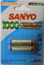 Аккумулятор HR03(AAA) SANYO 1000 мА