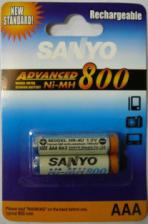 Аккумулятор HR03(AAA) SANYO 800 мА