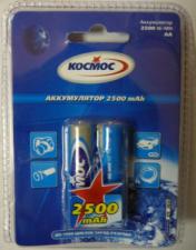 Аккумулятор HR6(AA) КОСМОС 2.5Ач