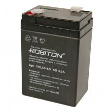 Аккумулятор свинцово-кислотный ROBITON VRLA 6-4,5 6V 4,5Ah