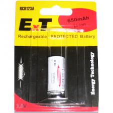 аккумулятор промышленный EXT RCR 123A (3.6V,650mAh,Li-Ion)