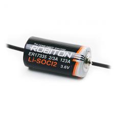 Батарейка ER17335-AX LSC1800 axial (2/3AA,3,6V) ROBITON(с концами)