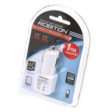 адаптер питания авто 12В/2USB ROBITON TWIN USB 2100