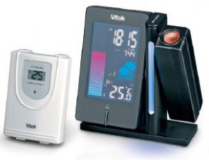 метеостанция VITEK-6402 беспроводная,цветной дисплей часы
